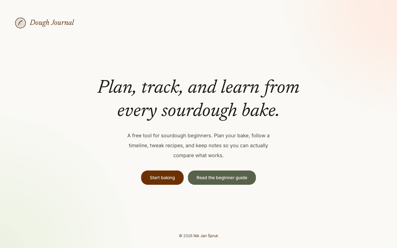 Dough Journal screenshot